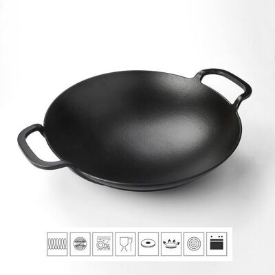 Lava METAL Litinová pánev "wok" 38 cm Lava METAL Litinová pánev "wok" 38 cm