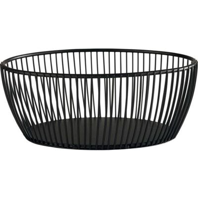 APS Svart Košík kovový oválný 24×19 cm, černý APS Svart Košík kovový oválný 24×19 cm, černý
