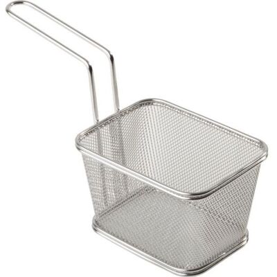 APS Košík pro servírování jídla nerez 9 x 10 x 5,5 cm APS Košík pro servírování jídla nerez 9 x 10 x 5,5 cm