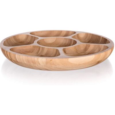Dělená Bambusová Miska - Servírovací Talíř 31,5cm Dělená Bambusová Miska - Servírovací Talíř 31,5cm
