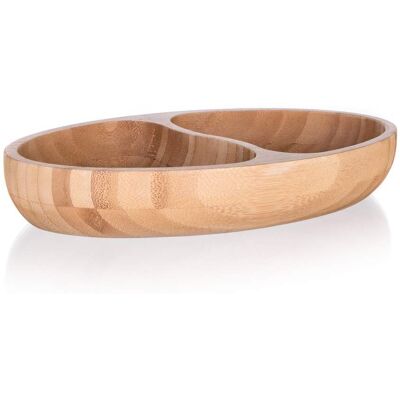 Banquet Bambusová Misa - Dělená Servírovací Talíř 24 cm Banquet Bambusová Misa - Dělená Servírovací Talíř 24 cm