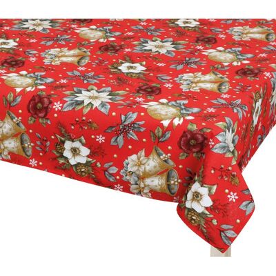 BELLATEX Ubrus Vánoce 130, 70 × 70 cm, vánoční hvězda červená BELLATEX Ubrus Vánoce 130, 70 × 70 cm, vánoční hvězda červená