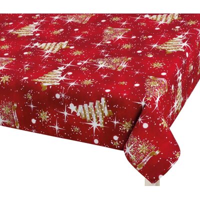 Bellatex Ubrus VÁNOCE - 100 × 100 cm - vánoční stromek zlatý Bellatex Ubrus VÁNOCE - 100 × 100 cm - vánoční stromek zlatý