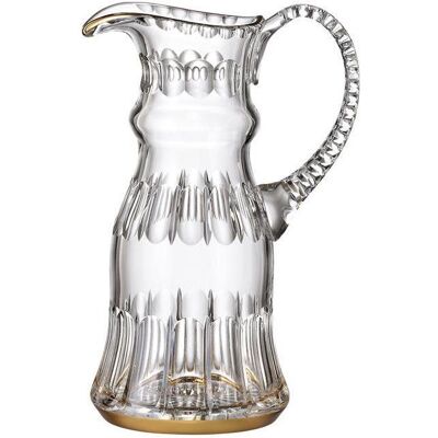 Bohemia Crystal Ručně broušený džbán Daisy Line Gold 1200ml Bohemia Crystal Ručně broušený džbán Daisy Line Gold 1200ml