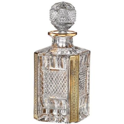 Bohemia Crystal Ručně broušená karafa na whisky Felicie Romantic 800ml Bohemia Crystal Ručně broušená karafa na whisky Felicie Romantic 800ml
