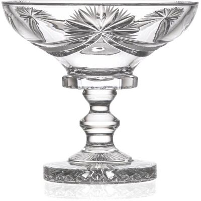 Bohemia Crystal Ručně broušená mísa na noze 155 mm Bohemia Crystal Ručně broušená mísa na noze 155 mm