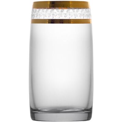Bohemia Crystal Sklenice na vodu a nealko Ideal se zlatým dekorem 250 ml (set po 6 ks) Bohemia Crystal Sklenice na vodu a nealko Ideal se zlatým dekorem 250 ml (set po 6 ks)