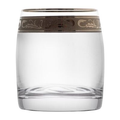 Bohemia Crystal Sklenice na whisky Ideal s platinovým dekorem 290 ml (set po 6 ks) Bohemia Crystal Sklenice na whisky Ideal s platinovým dekorem 290 ml (set po 6 ks)