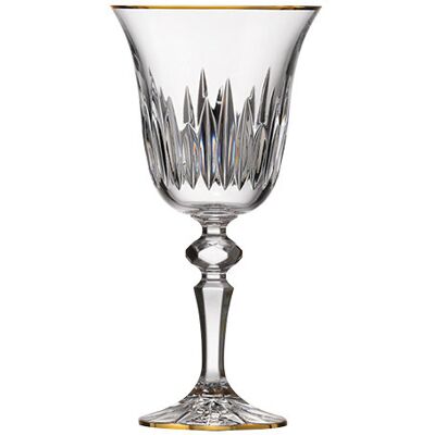 Bohemia Crystal Ručně broušené sklenice na bílé víno Prisma Line Gold 170 ml (set po 2 ks) Bohemia Crystal Ručně broušené sklenice na bílé víno Prisma Line Gold 170 ml (set po 2 ks)