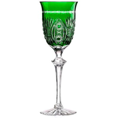 Bohemia Crystal Ručně broušené sklenice na víno Zelená 240 ml (set po 2 ks) Bohemia Crystal Ručně broušené sklenice na víno Zelená 240 ml (set po 2 ks)