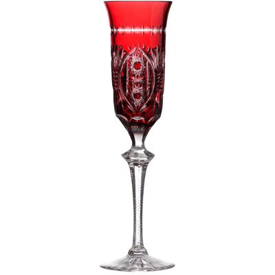 Bohemia Crystal Ručně broušené sklenice na šampaňské Rubín 180 ml (set po 2 ks) Bohemia Crystal Ručně broušené sklenice na šampaňské Rubín 180 ml (set po 2 ks)