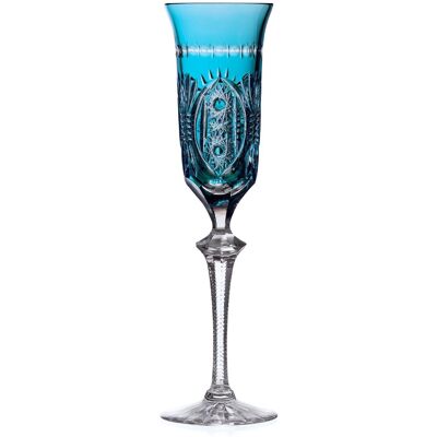 Bohemia Crystal Ručně broušené sklenice na šampaňské Azurová 180 ml (set po 2 ks) Bohemia Crystal Ručně broušené sklenice na šampaňské Azurová 180 ml (set po 2 ks)