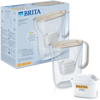 Brita Style Essential s filtrem Maxtra Hard Water Expert, 2, 4 l, písková Brita Style Essential s filtrem Maxtra Hard Water Expert, 2, 4 l, písková