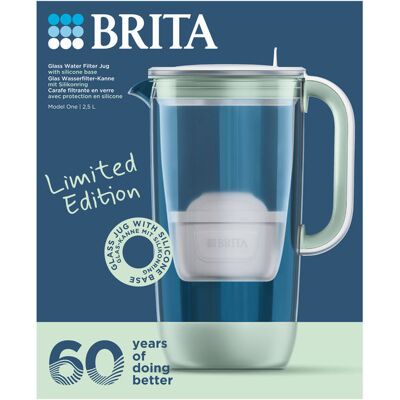 Brita Filtrační skleněná konvice 2,5 l světle zelená LIMITED 2026 Brita Filtrační skleněná konvice 2,5 l světle zelená LIMITED 2026