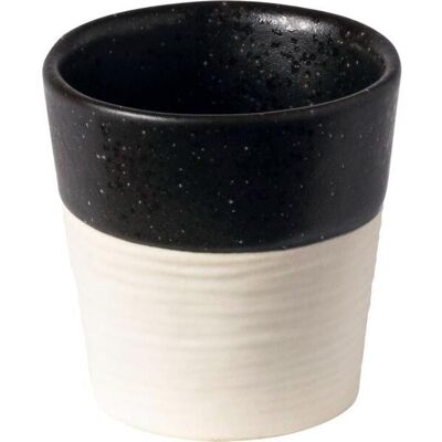 Costa Nova Hrnek bez ucha Notos 80 ml, pískový / černý Costa Nova Hrnek bez ucha Notos 80 ml, pískový / černý