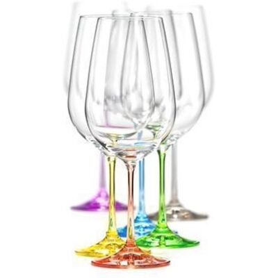 Crystalex Sada sklenic na červené víno 6 ks 550 ml RAINBOW Crystalex Sada sklenic na červené víno 6 ks 550 ml RAINBOW