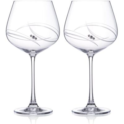 Diamante sklenice na gin Atlantis s kamínky Swarovski 640 ml 2KS Diamante sklenice na gin Atlantis s kamínky Swarovski 640 ml 2KS