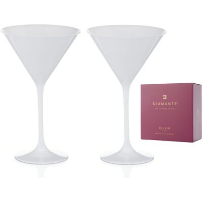 Diamante Sklenice na Martini Spirit, bílé, 210 ml 2 ks Diamante Sklenice na Martini Spirit, bílé, 210 ml 2 ks
