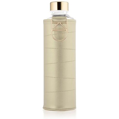 EQUA Skleněná lahev s obalem z umělé kůže Golden 750 ml EQUA Skleněná lahev s obalem z umělé kůže Golden 750 ml
