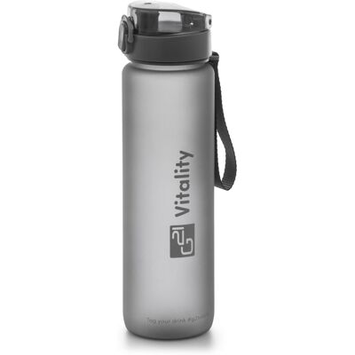 G21 Láhev na pití, 1000 ml, šedá-zmrzlá G21 Láhev na pití, 1000 ml, šedá-zmrzlá