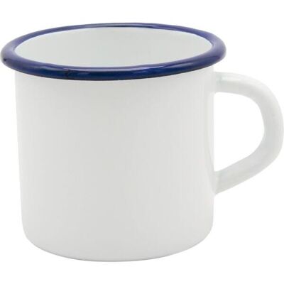 Gastro Hrnek smaltovaný 350 ml, bílý/modrý Gastro Hrnek smaltovaný 350 ml, bílý/modrý