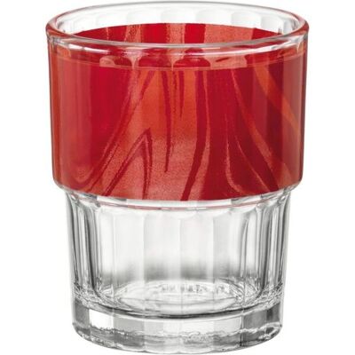 Bormioli Rocco Sklenice stohovatelná Lyon 200 ml, červená, 12 ks Bormioli Rocco Sklenice stohovatelná Lyon 200 ml, červená, 12 ks