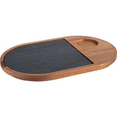 Servírovací podnos 28 × 17,5 cm APS, akáciové dřevo Servírovací podnos 28 × 17,5 cm APS, akáciové dřevo