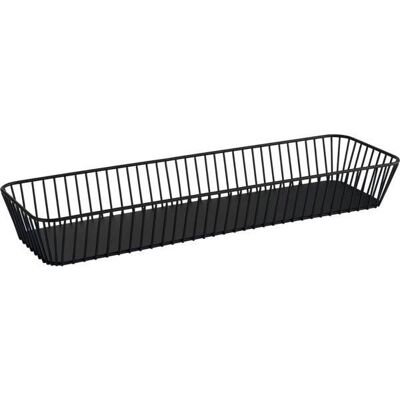 Košík kovový APS Urban 53x16,2 cm GN 2/4, černý Košík kovový APS Urban 53x16,2 cm GN 2/4, černý