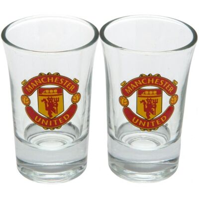 FOREVER COLLECTIBLES Sklenice štamprle FC Manchester United: Wordmark FOREVER COLLECTIBLES Sklenice štamprle FC Manchester United: Wordmark