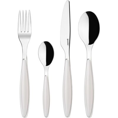 Guzzini FEELING 24 ks krémová - nerez a plast Guzzini FEELING 24 ks krémová - nerez a plast