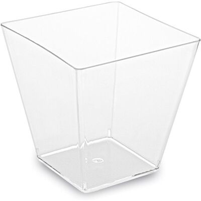 Wimex fingerfood kelímek krystal 100 ml, 59 × 59 × 54 mm, hranatý - 50 ks Wimex fingerfood kelímek krystal 100 ml, 59 × 59 × 54 mm, hranatý - 50 ks