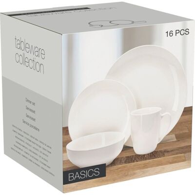 Gastro Sada nádobí 16dílná Bone China, bílý porcelán Gastro Sada nádobí 16dílná Bone China, bílý porcelán