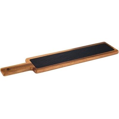 APS Servírovací prkénko 43 × 12 cm, dřevo/břidlice APS Servírovací prkénko 43 × 12 cm, dřevo/břidlice