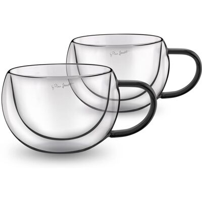 Lamart termosklenice LT9114 VASO Set Cappuccino 270 ml 2 ks černý Lamart termosklenice LT9114 VASO Set Cappuccino 270 ml 2 ks černý