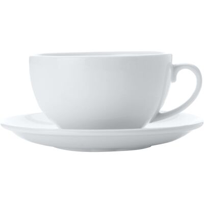 Maxwell & Williams WHITE BASICS Set jumbo šálků s podšálky 2 ks Maxwell & Williams WHITE BASICS Set jumbo šálků s podšálky 2 ks