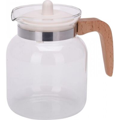 Koopman Skleněná konvice s bílým sítkem 1,5 l Koopman Skleněná konvice s bílým sítkem 1,5 l