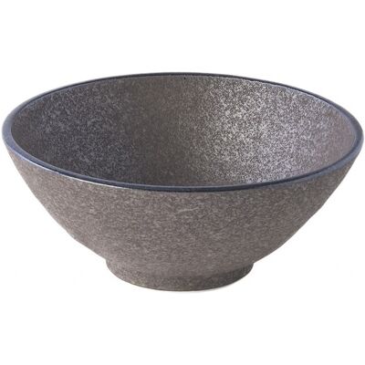Made in Japan Earth Black Velká Udon mísa 950 ml MIJ 20 cm Made in Japan Earth Black Velká Udon mísa 950 ml MIJ 20 cm