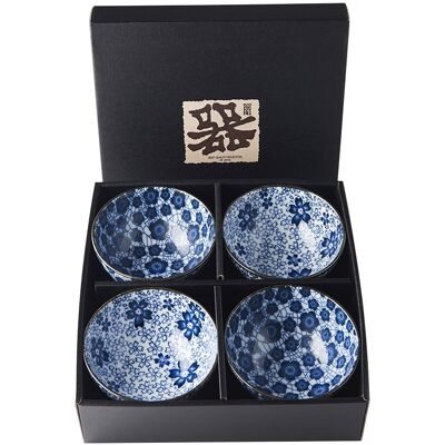 Made In Japan Set misek Blue Plum & Cherry Blossom Design 250 ml 4 ks Made In Japan Set misek Blue Plum & Cherry Blossom Design 250 ml 4 ks