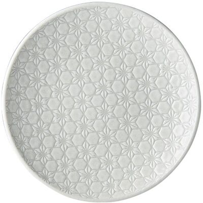MIJ - White Star 20 cm - Bílá - Keramika - Talíř MIJ - White Star 20 cm - Bílá - Keramika - Talíř