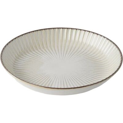 Made in Japan Jídelní talíř White Sendan 22,5 cm, bílý, keramika Made in Japan Jídelní talíř White Sendan 22,5 cm, bílý, keramika