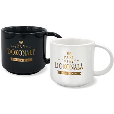 Nekupto Hrnečky pro pár Paní dokonalá a Pan dokonalý Nekupto Hrnečky pro pár Paní dokonalá a Pan dokonalý