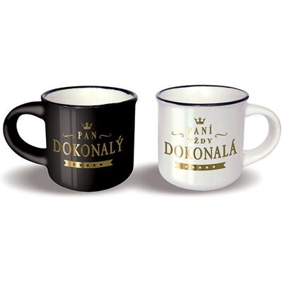 Nekupto Mini hrnečky pro pár Paní dokonalá a Pan dokonalý Nekupto Mini hrnečky pro pár Paní dokonalá a Pan dokonalý