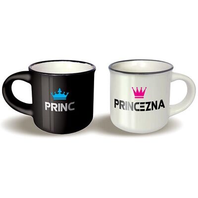Nekupto Mini hrnečky pro pár Princ a Princezna Nekupto Mini hrnečky pro pár Princ a Princezna