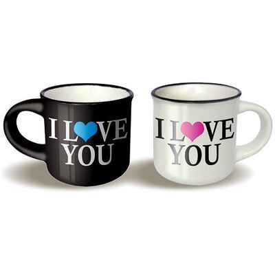 Nekupto Mini hrnečky pro pár I love you Nekupto Mini hrnečky pro pár I love you