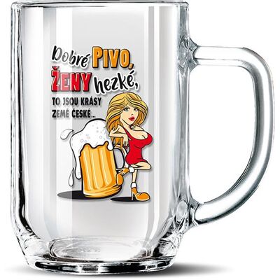 Nekupto Dárkový půllitr Dobré pivo, ženy hezké Nekupto Dárkový půllitr Dobré pivo, ženy hezké