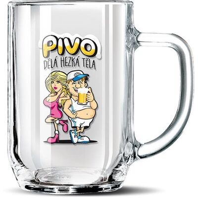 Nekupto Dárkový půllitr Pivo dělá hezká těla Nekupto Dárkový půllitr Pivo dělá hezká těla
