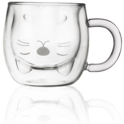 Orion Hrnek dvoustěnné sklo kočka 0,3 l Orion Hrnek dvoustěnné sklo kočka 0,3 l