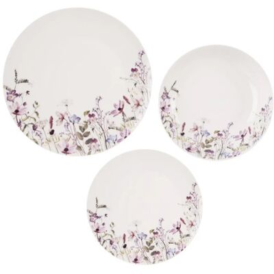 Orion Sada jídelní LOUKA kulatá 18 ks porcelán Orion Sada jídelní LOUKA kulatá 18 ks porcelán