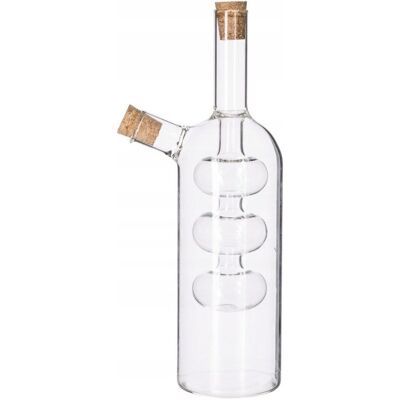 KOOPMAN Skleněná láhev na olej a ocet 300 ml 2-komorová KOOPMAN Skleněná láhev na olej a ocet 300 ml 2-komorová