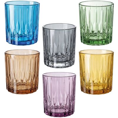 Tognana Sklenice 6 ks set barevné 350 ml LOUNGE RHAPSODY Tognana Sklenice 6 ks set barevné 350 ml LOUNGE RHAPSODY